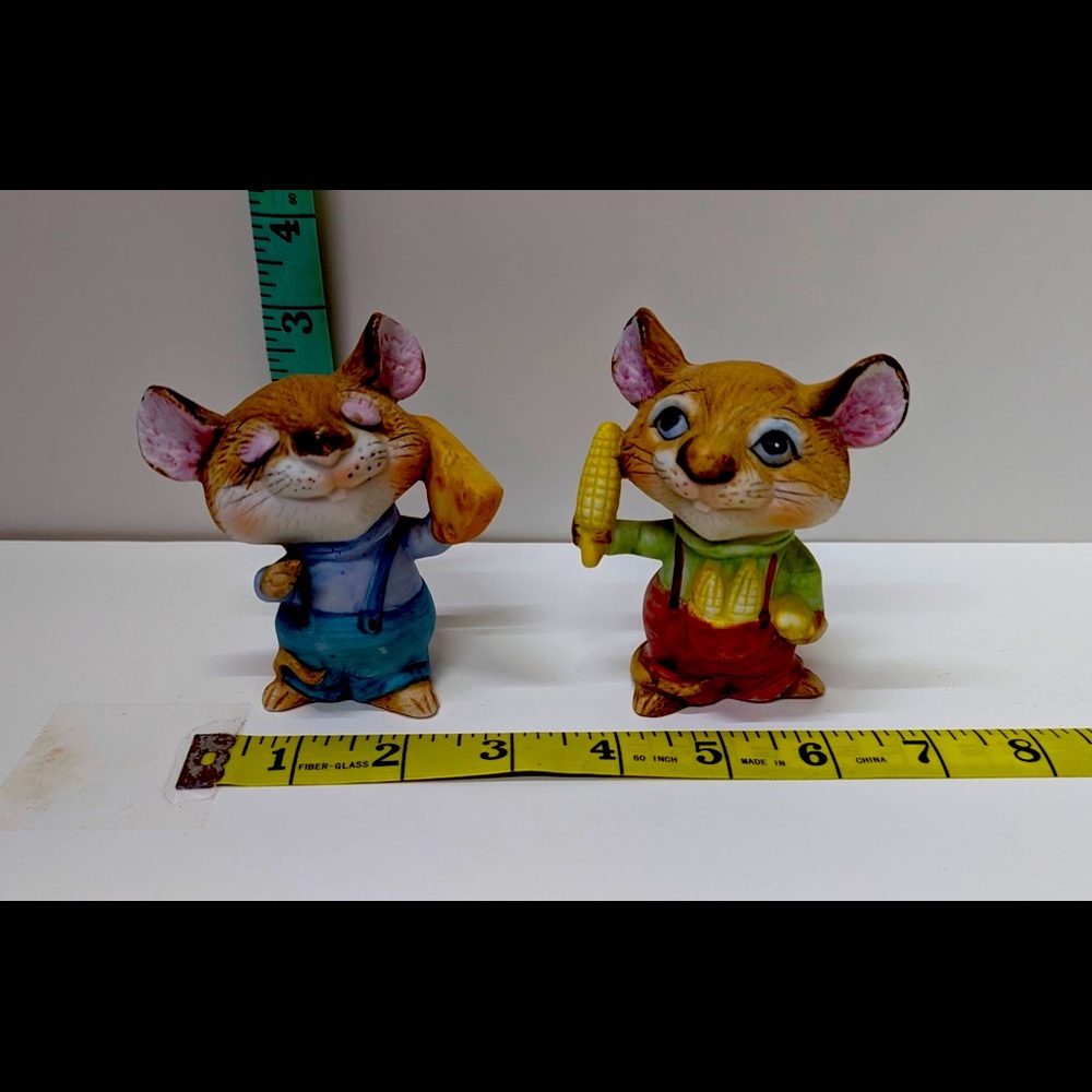 Vtg 1970’s   Homco Mice ceramic
